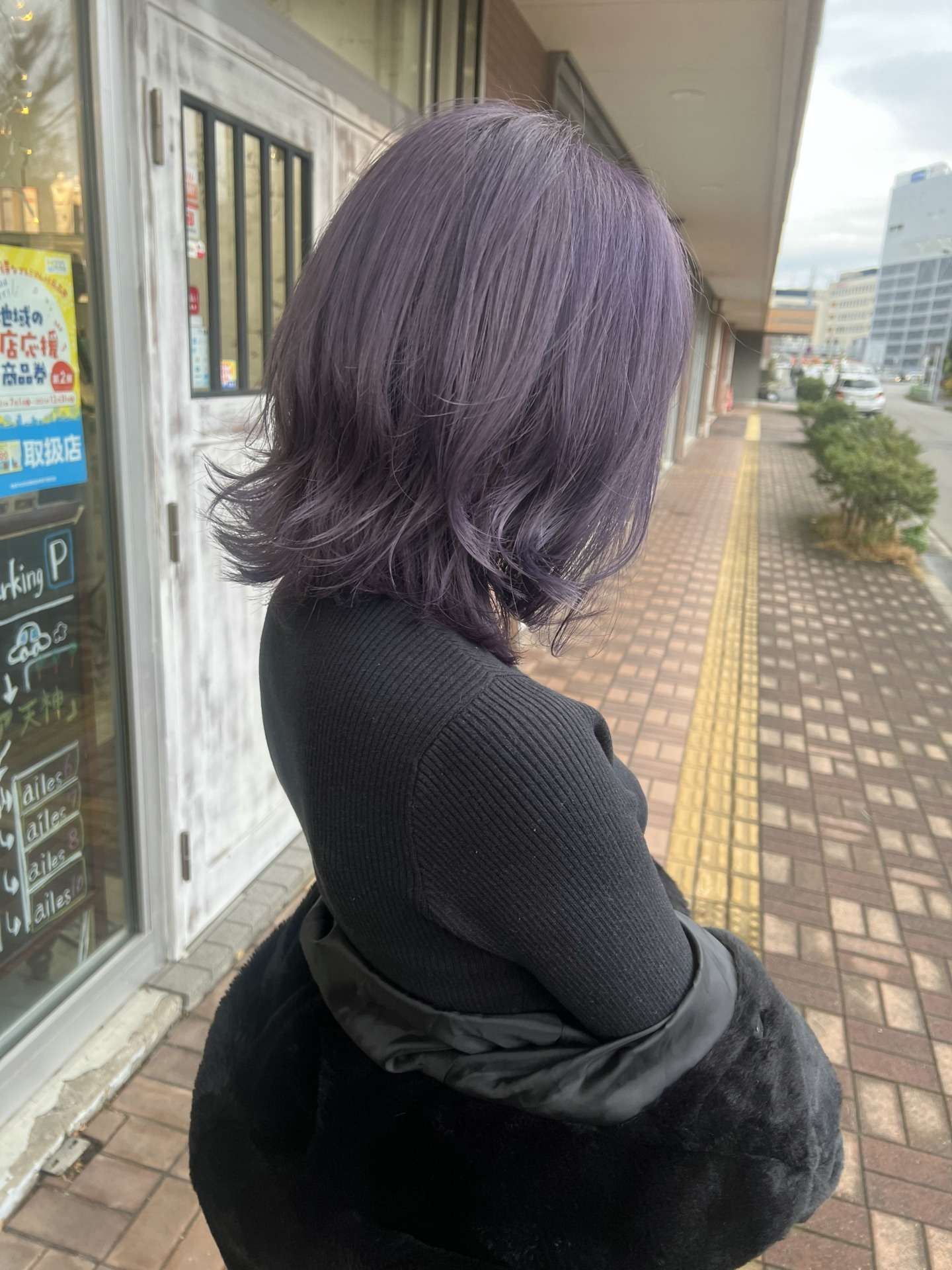 色落ちも可愛いラベンダーカラー♪